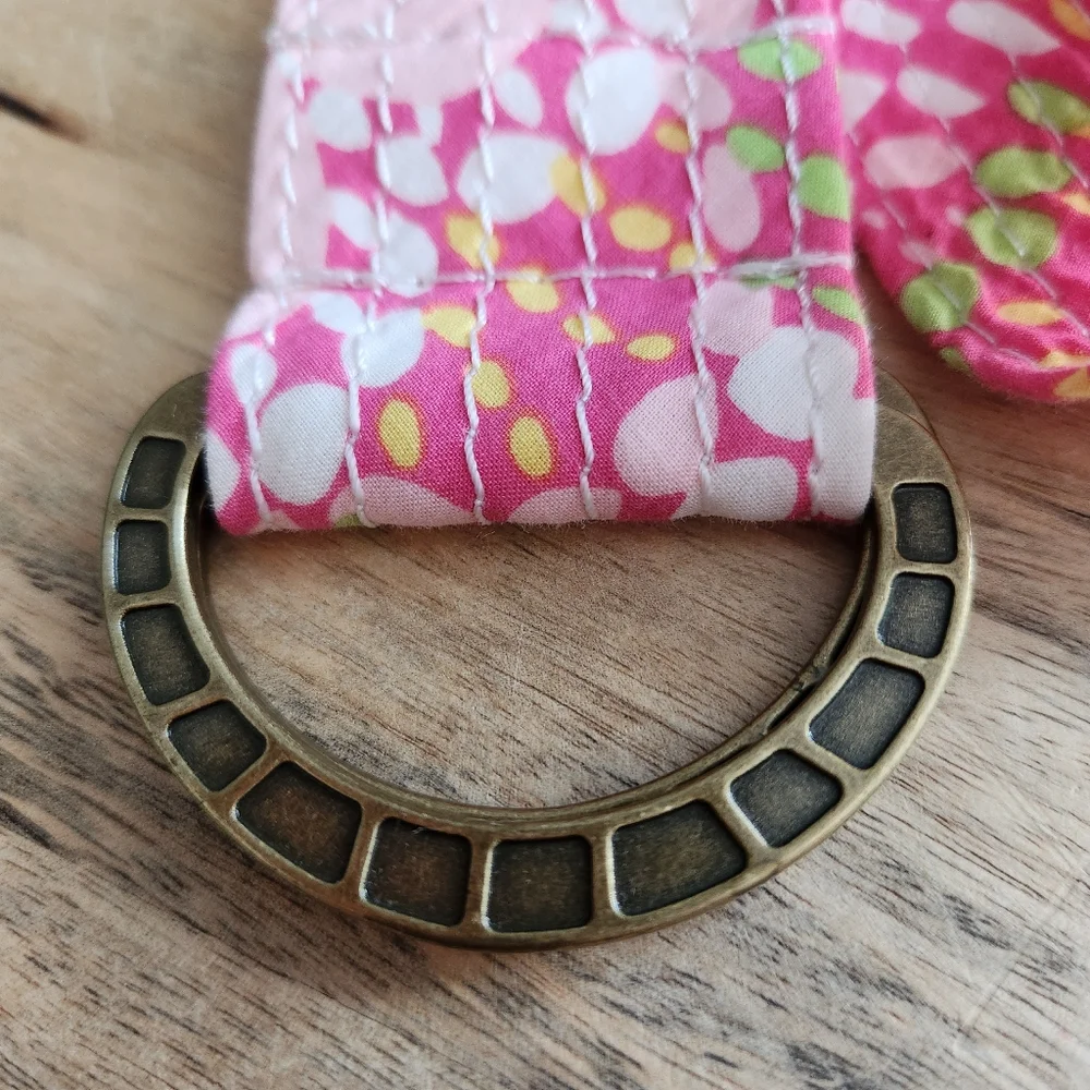 J Crew Pink Floral Fabric Belt Small/Medium - Picture 6 of 14